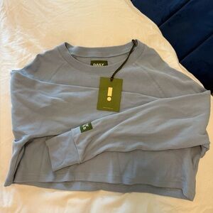 Daily Drills Sky Blue Crop Top